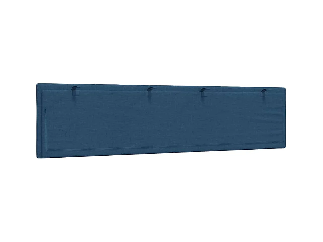 Blaues Kopfteilkissen 200 cm Stoff
