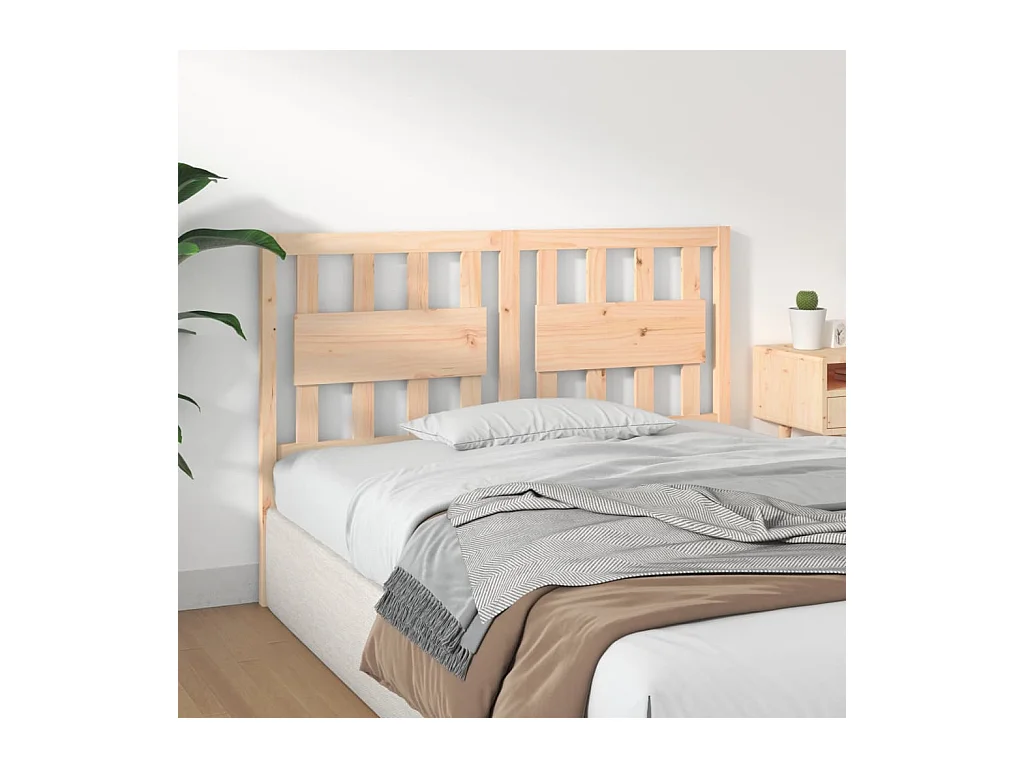 Cabecero 125,5x4x100 cm Madera maciza de pino