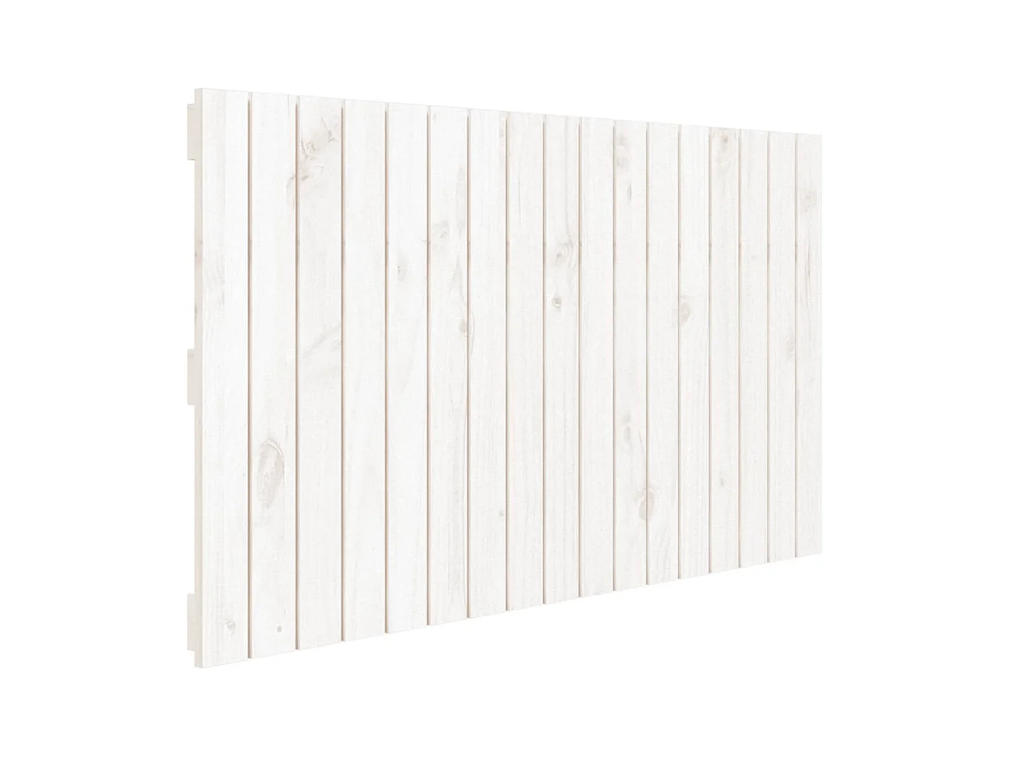 Wandhoofdbord Wit 108x3x60 cm Massief grenenhout