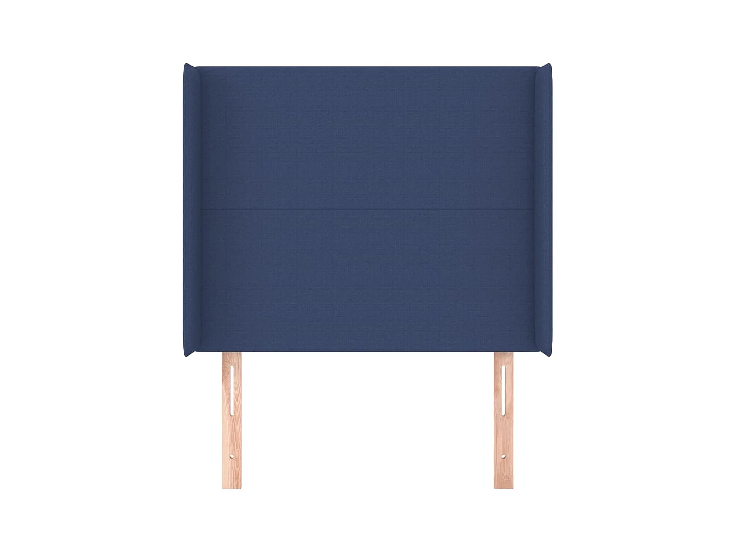 Hoofdbord met vleugels Blauw 103x16x118/128 cm Stof