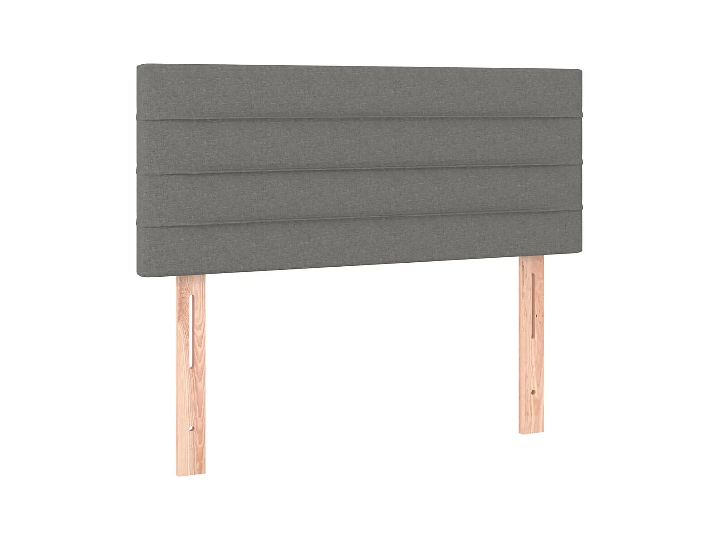Tête de lit à LED Gris foncé 100x5x78/88 cm Tissu