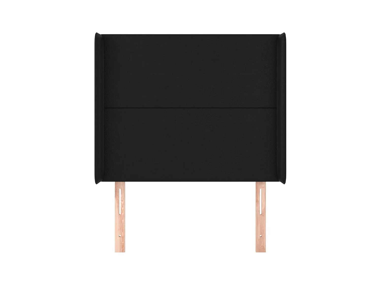 Cabecero con alas Negro 103x16x118/128 cm Piel sintética