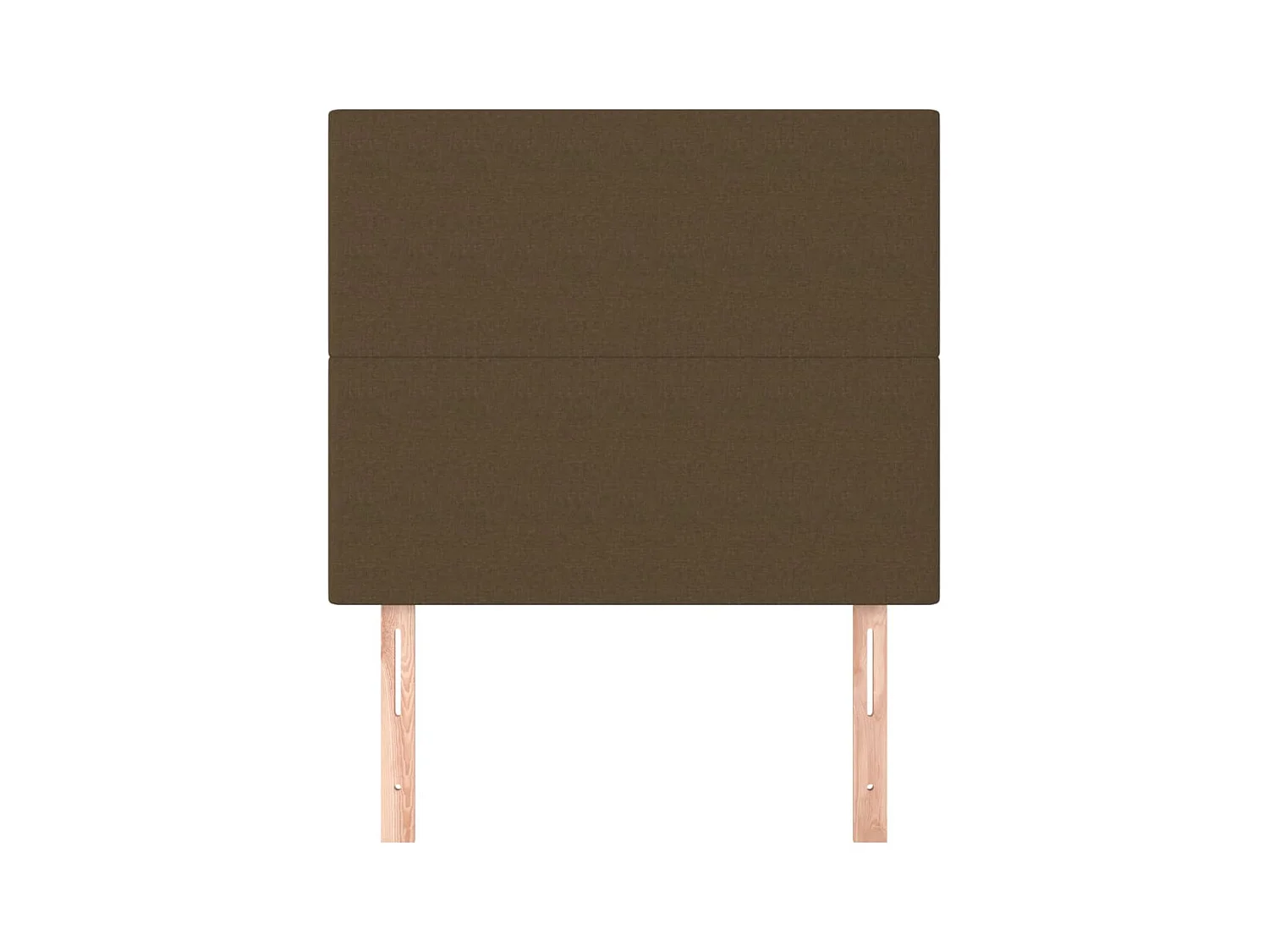 Hoofdborden 2 stuks Donkerbruin 90x5x78/88 cm Stof