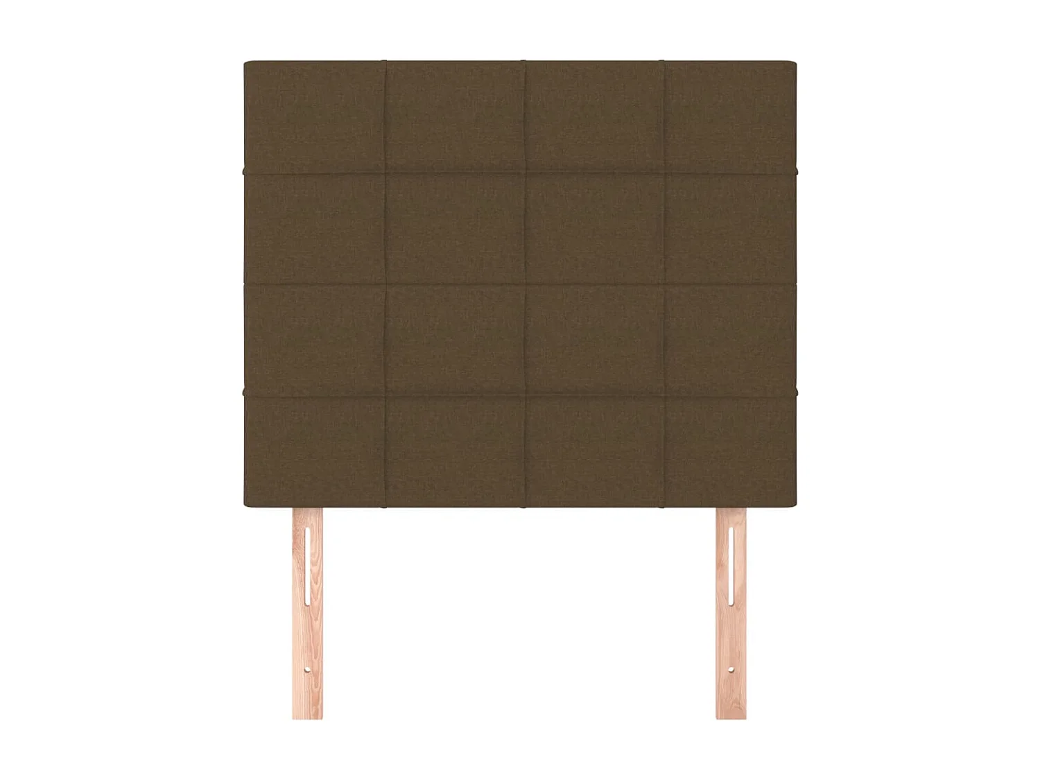 Cabeceros 2 uds Marrón Oscuro 80x5x78/88 cm Tela