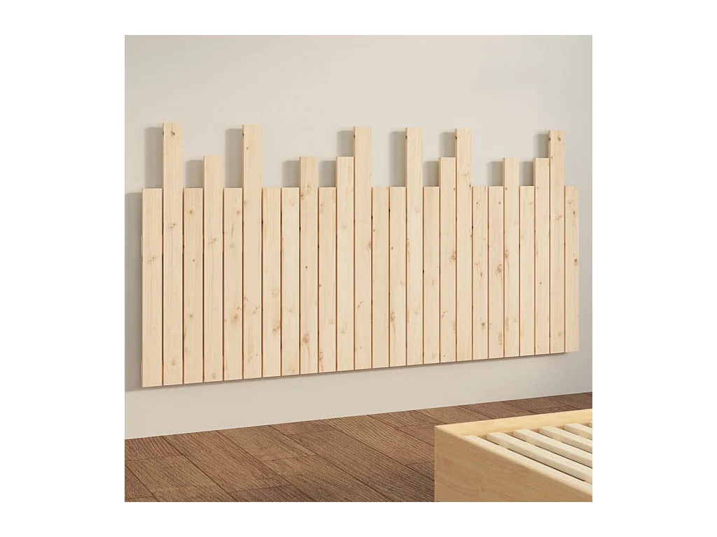 Cabecero de pared 159,5x3x80 cm Madera maciza de pino