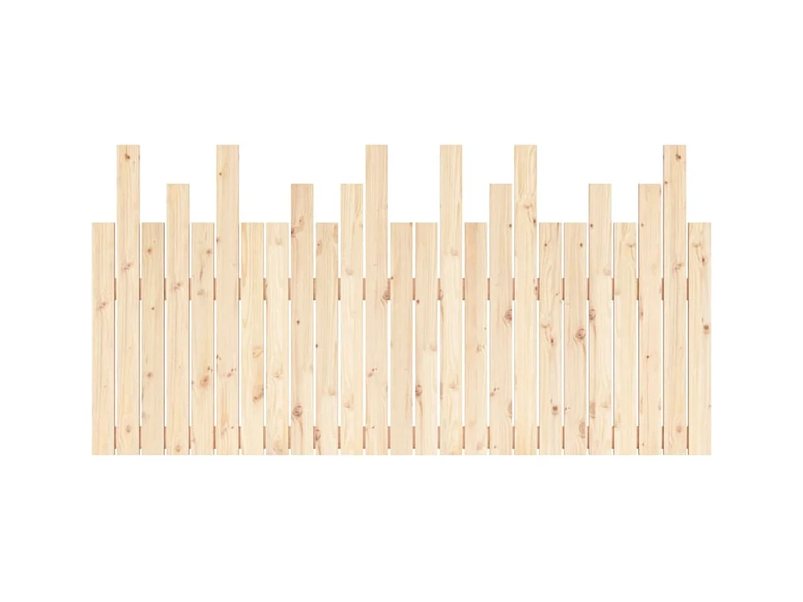Cabecero de pared 159,5x3x80 cm Madera maciza de pino