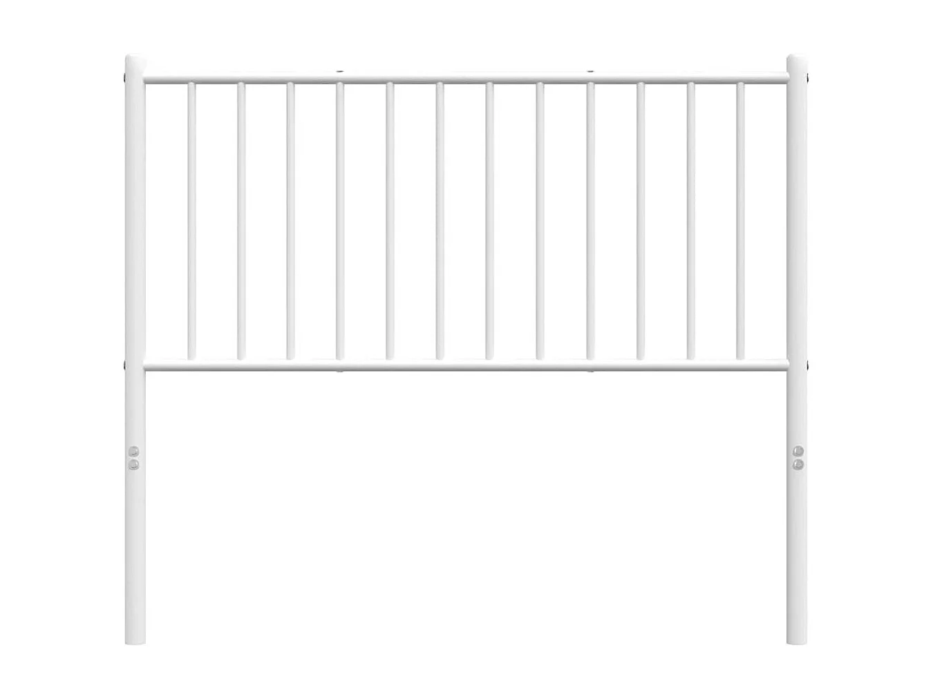 Wit metalen hoofdbord 100 cm