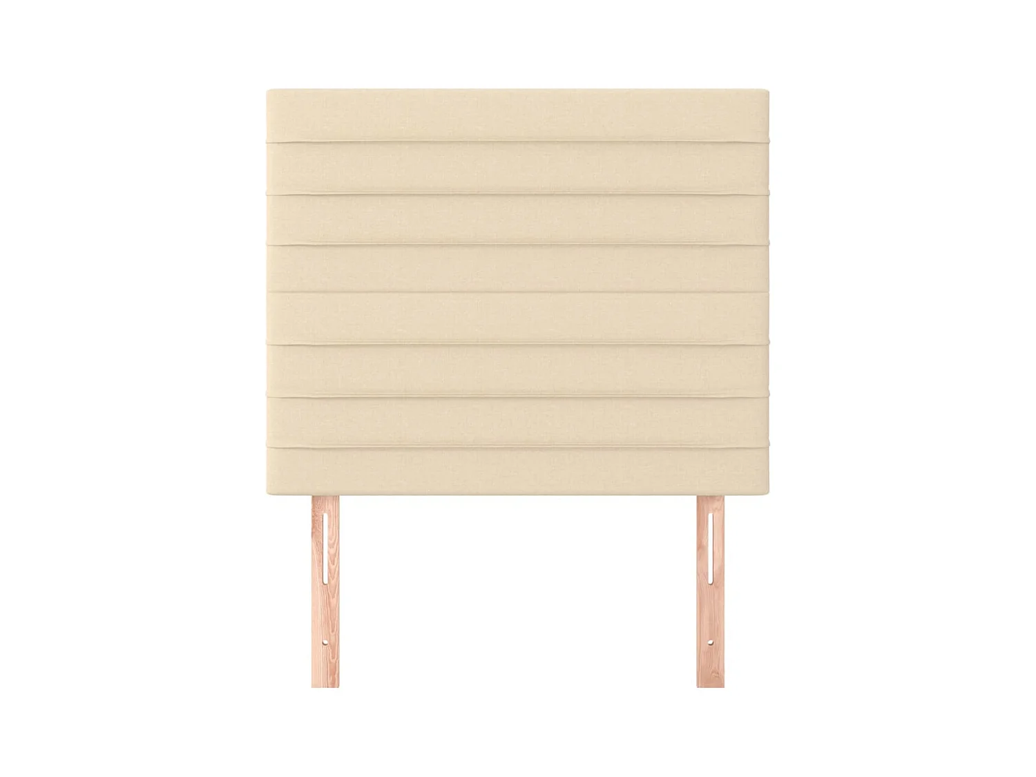 Hoofdborden 2 stuks crème 80x5x78/88 cm stof