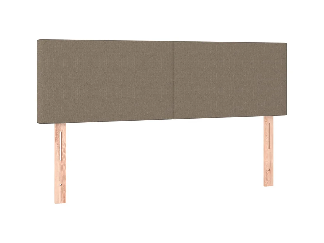 Tête de lit à LED Taupe 144x5x78/88 cm Tissu