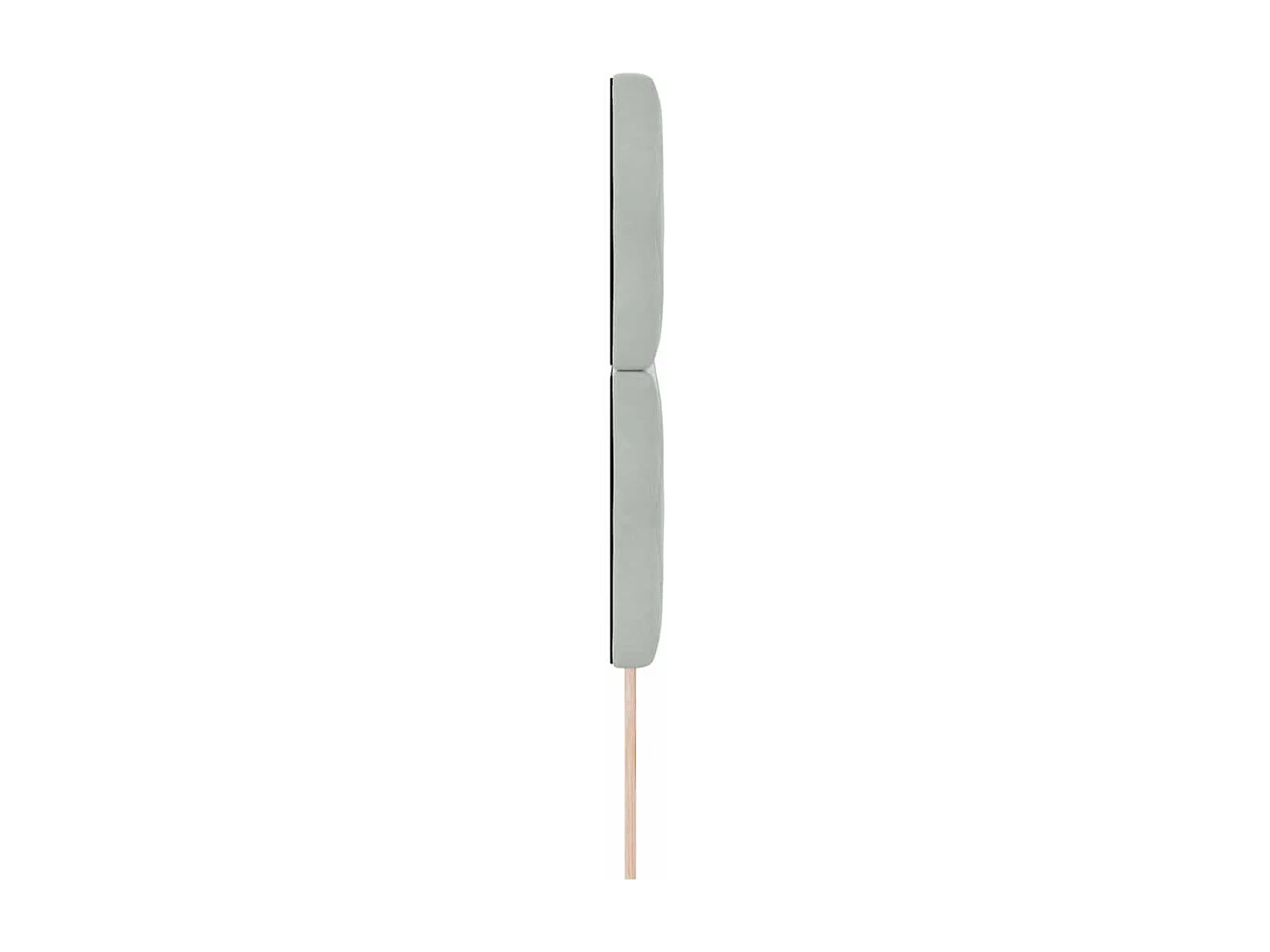 Tête de Lit en Velours Argyle Gris clair 160 cm Velours