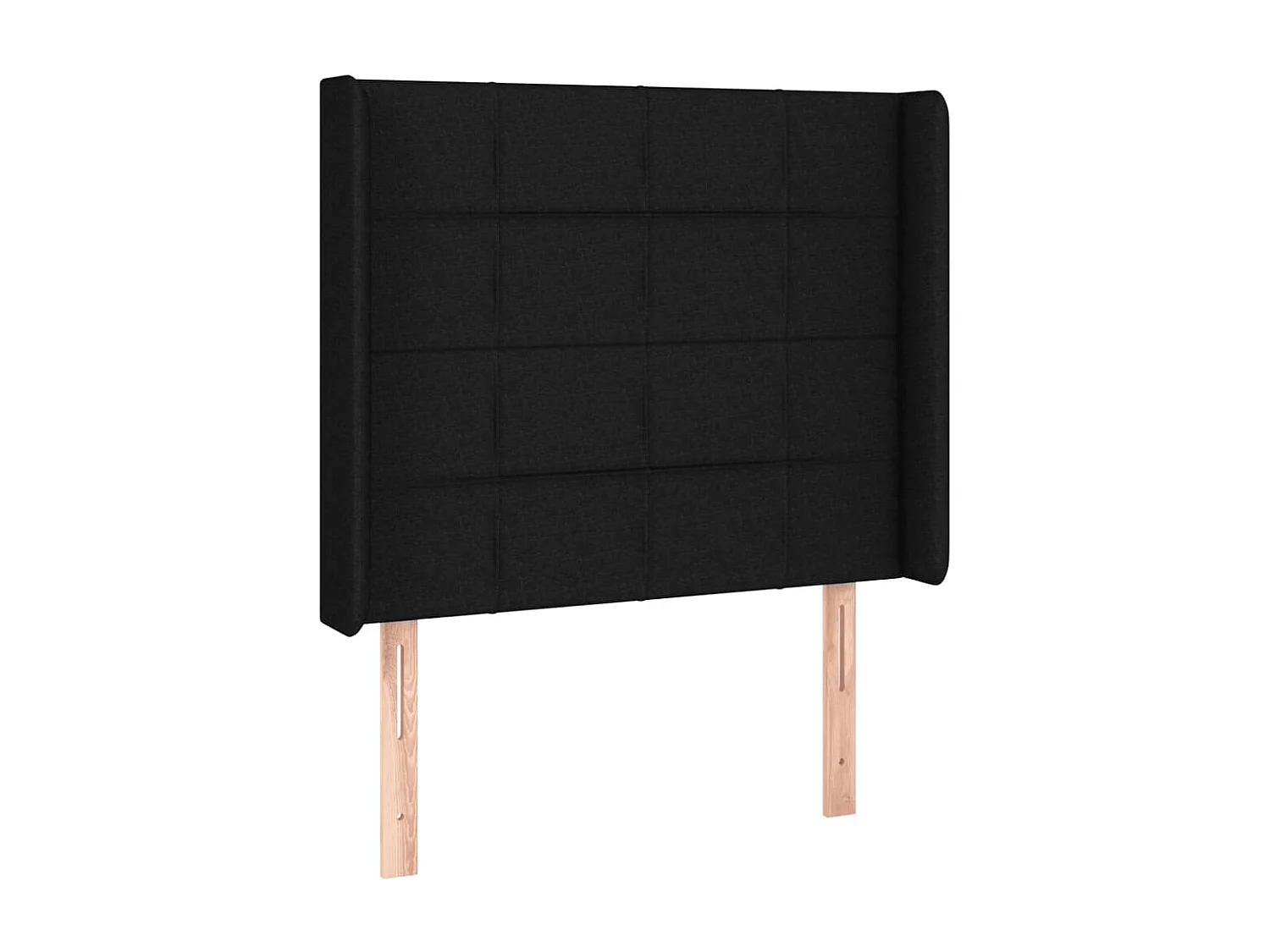 Tête de lit à LED Noir 83x16x118/128 cm Tissu