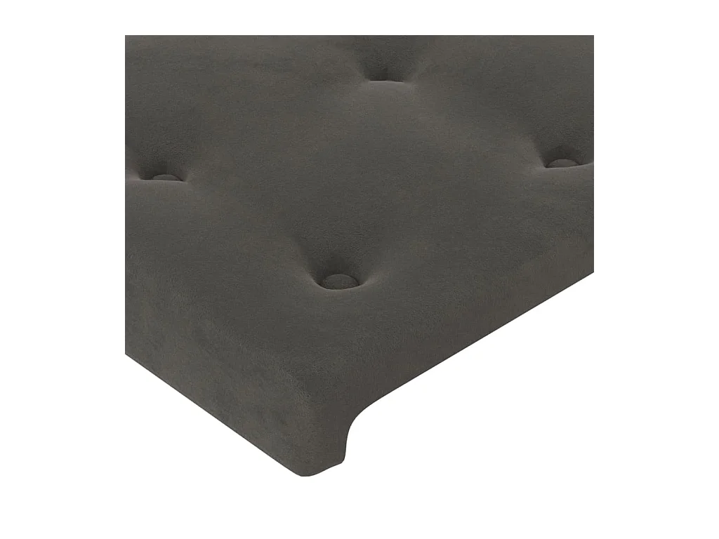 Hoofdborden 4 stuks Donkergrijs 90x5x78/88 cm Fluweel