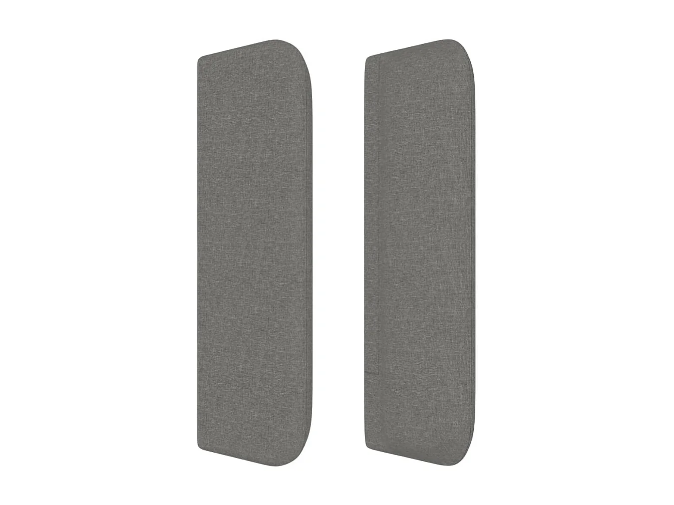 Hoofdbord met vleugels Donkergrijs 83x16x78/88 cm Stof