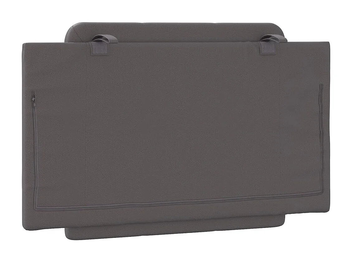 Cuscino testiera grigio 90 cm in similpelle