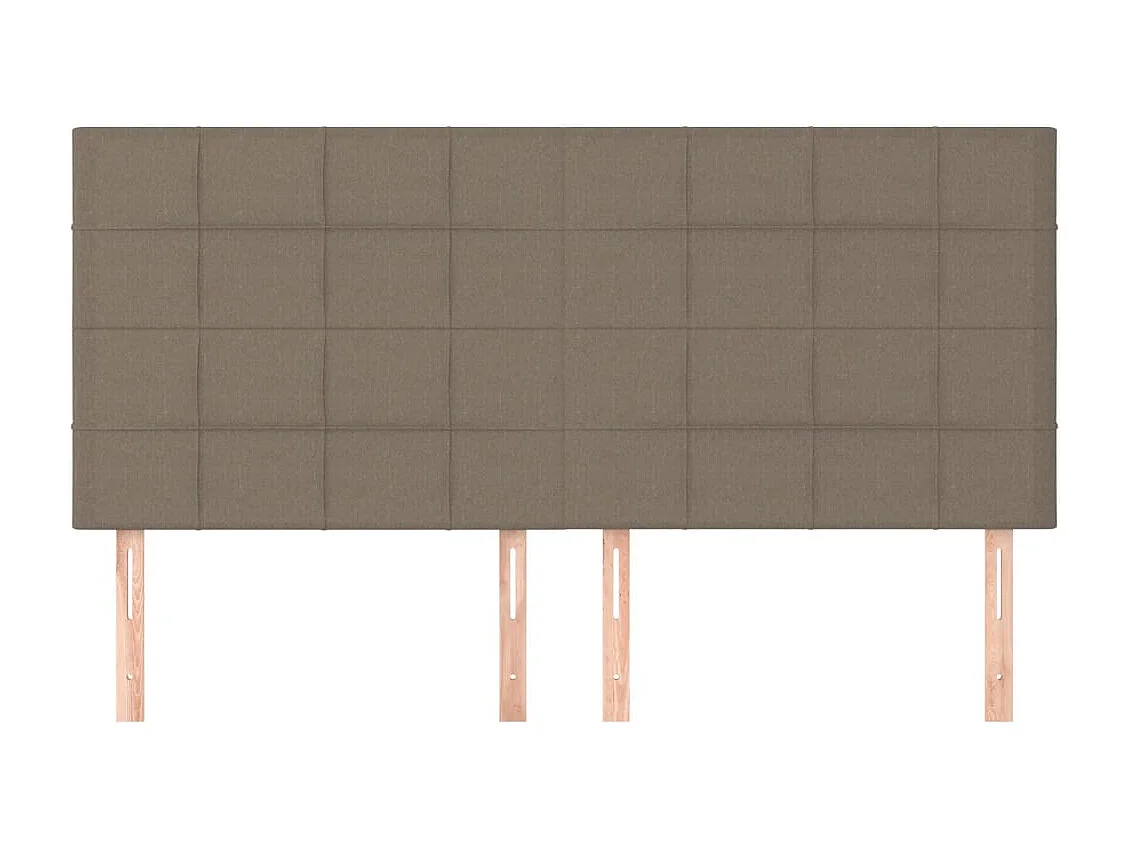 Têtes de lit 4 pcs Taupe 100x5x78/88 cm Tissu