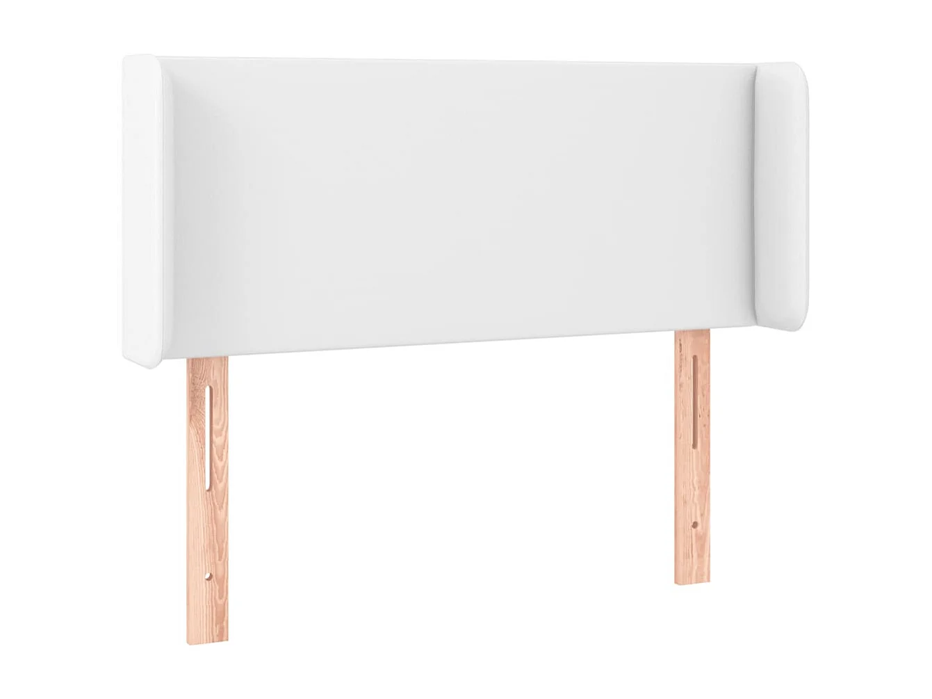 Hoofdbord met vleugels Wit 103x16x78/88 cm Kunstleer