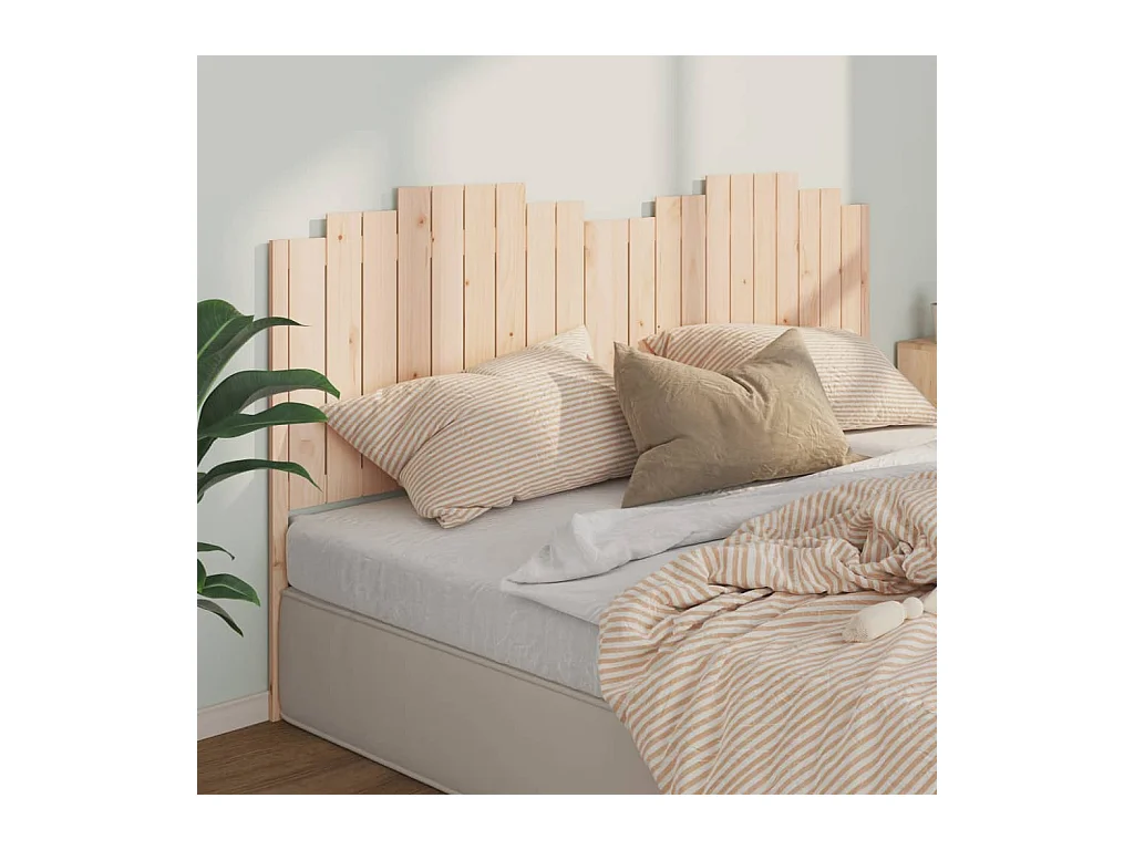 Cabecero 206x4x110 cm Madera maciza de pino