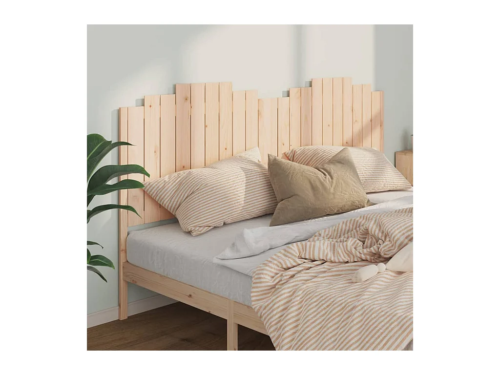 Cabecero 206x4x110 cm Madera maciza de pino