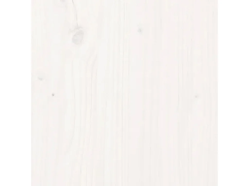 Wit hoofdeinde 165,5x4x100 cm Massief grenenhout