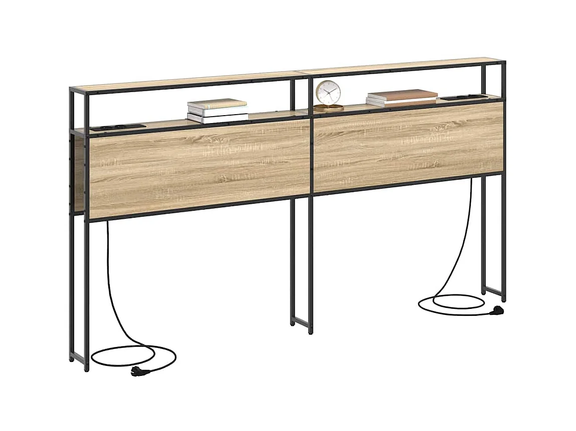 Sonoma Oak 180cm opberghoofdeinde van bewerkt hout