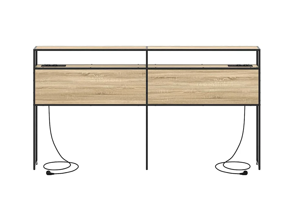 Sonoma Oak 180cm opberghoofdeinde van bewerkt hout