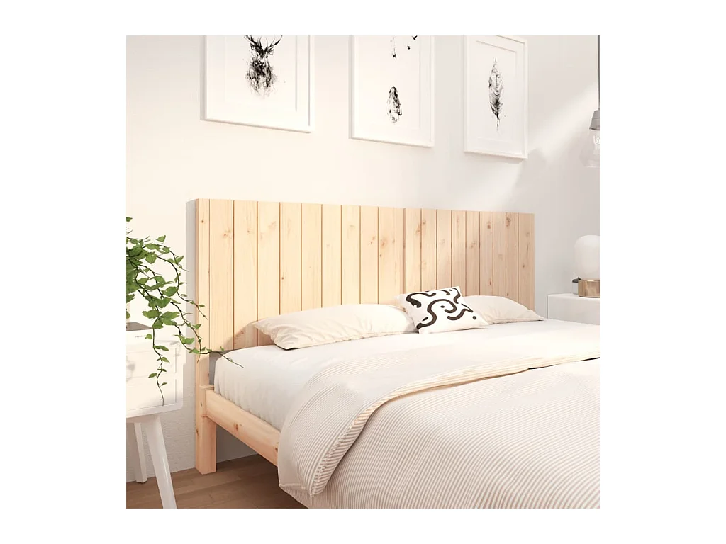 Tête de lit 185,5x4x100 cm Bois massif de pin