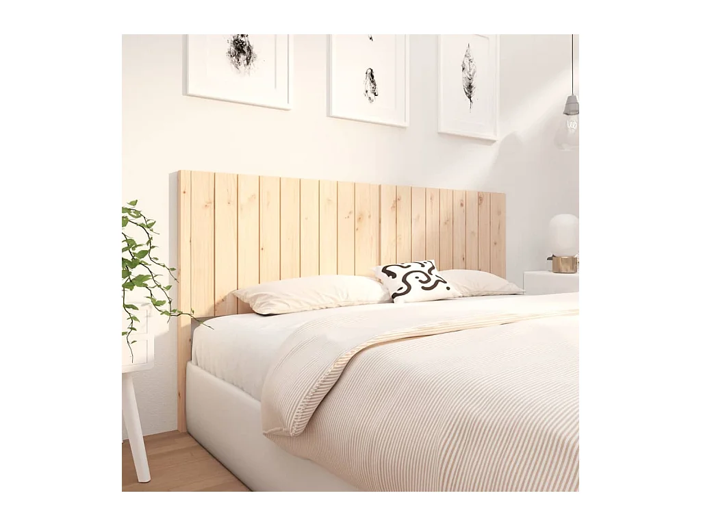 Tête de lit 185,5x4x100 cm Bois massif de pin