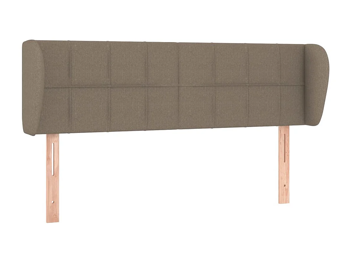 Tête de lit avec oreilles Taupe 147x23x78/88 cm Tissu