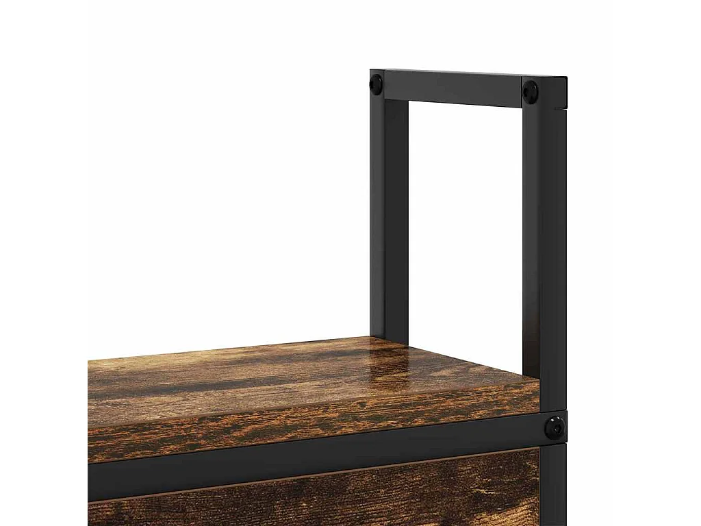 Headboard de Rangement avec Station de Charge Chêne fumé 135 cm