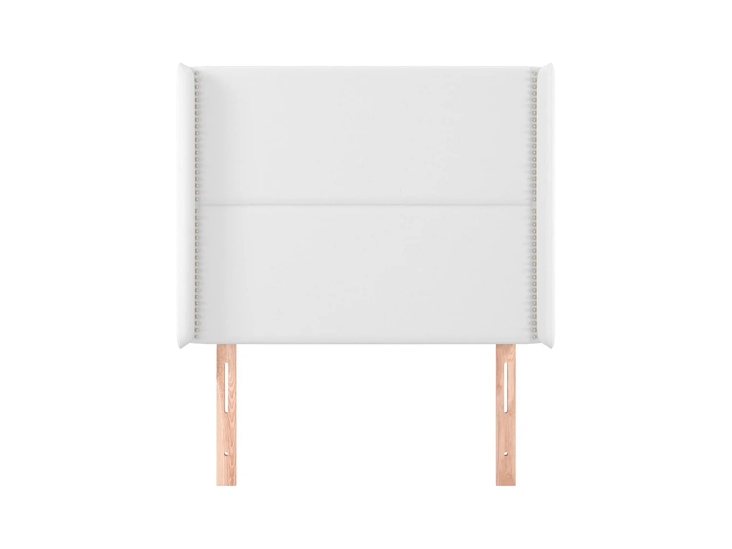 Hoofdbord met vleugels Wit 103x16x118/128 cm Kunstleer