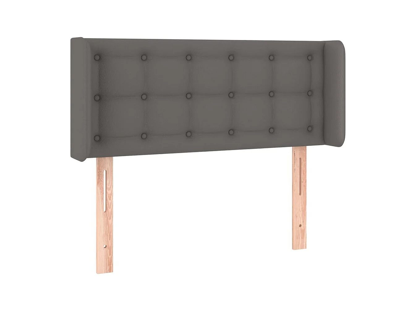 Tête de lit à LED Gris 93x16x78/88 cm Similicuir