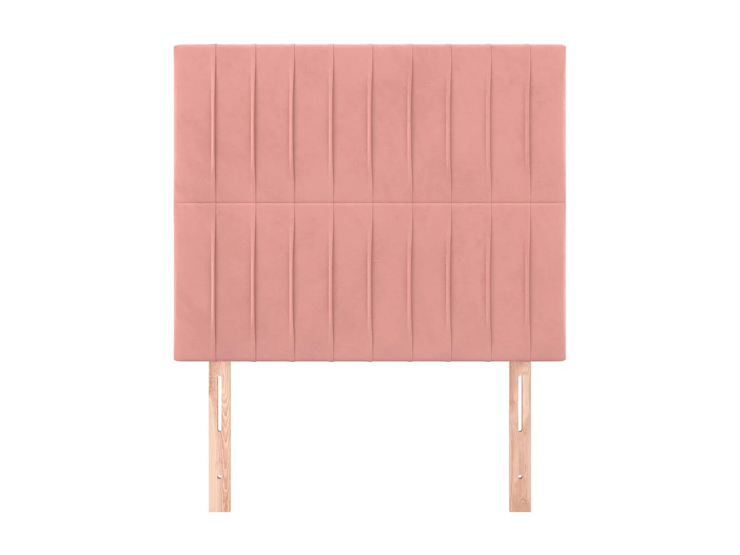 Cabeceros 2 uds Rosa 90x5x78/88 cm Terciopelo