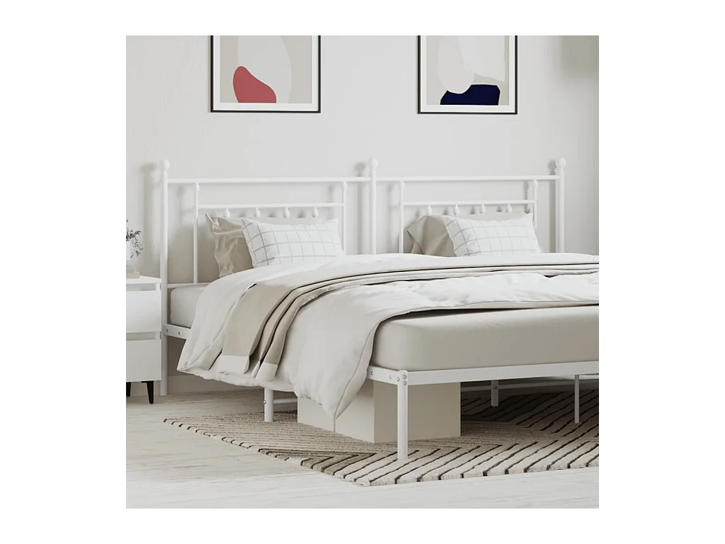 Cabecero de metal blanco 200 cm