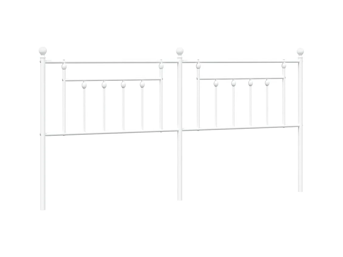 Cabecero de metal blanco 200 cm