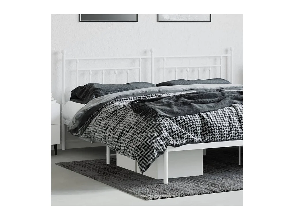 Cabecero de metal blanco 200 cm