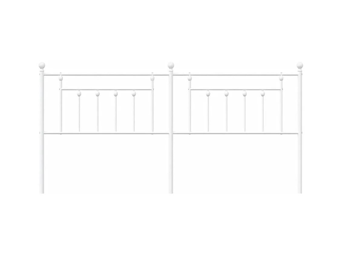Cabecero de metal blanco 200 cm