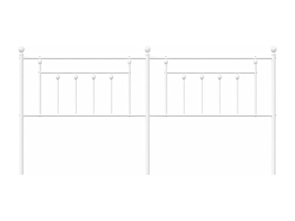 Tête de lit métal blanc 200 cm