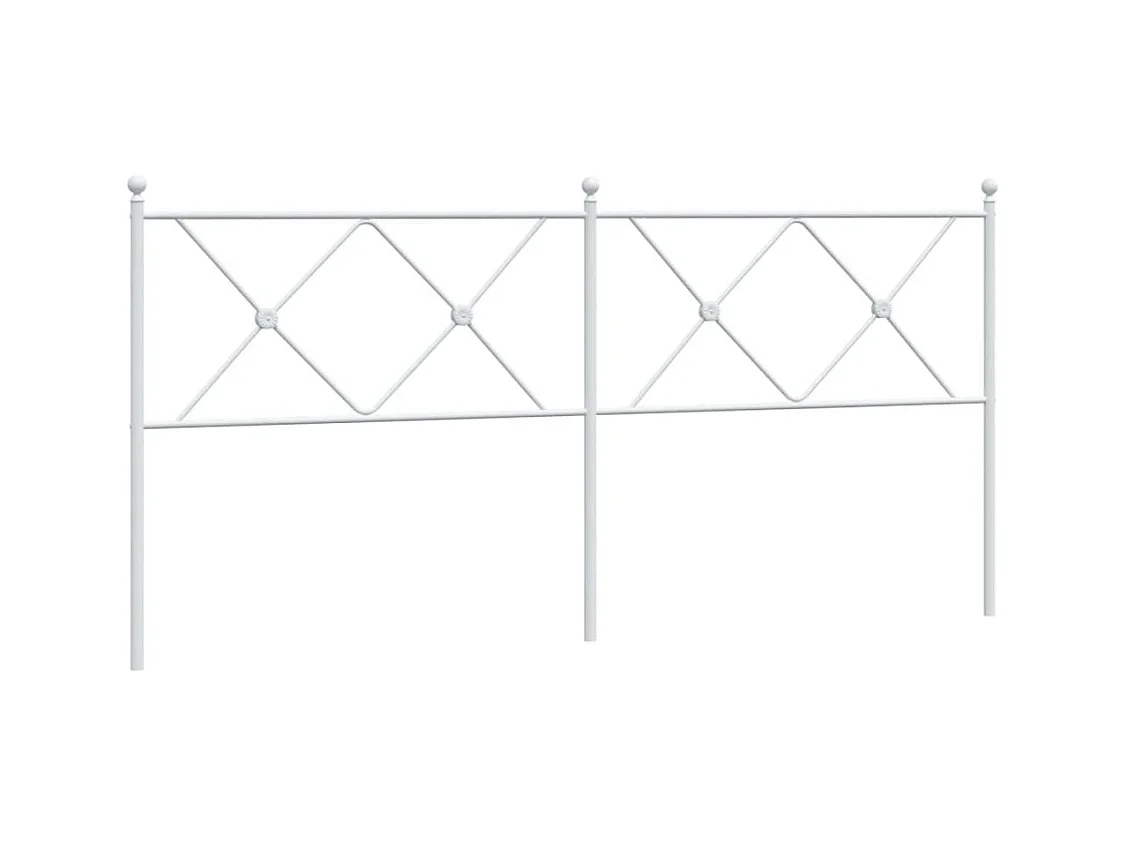 Cabecero de metal blanco 180 cm
