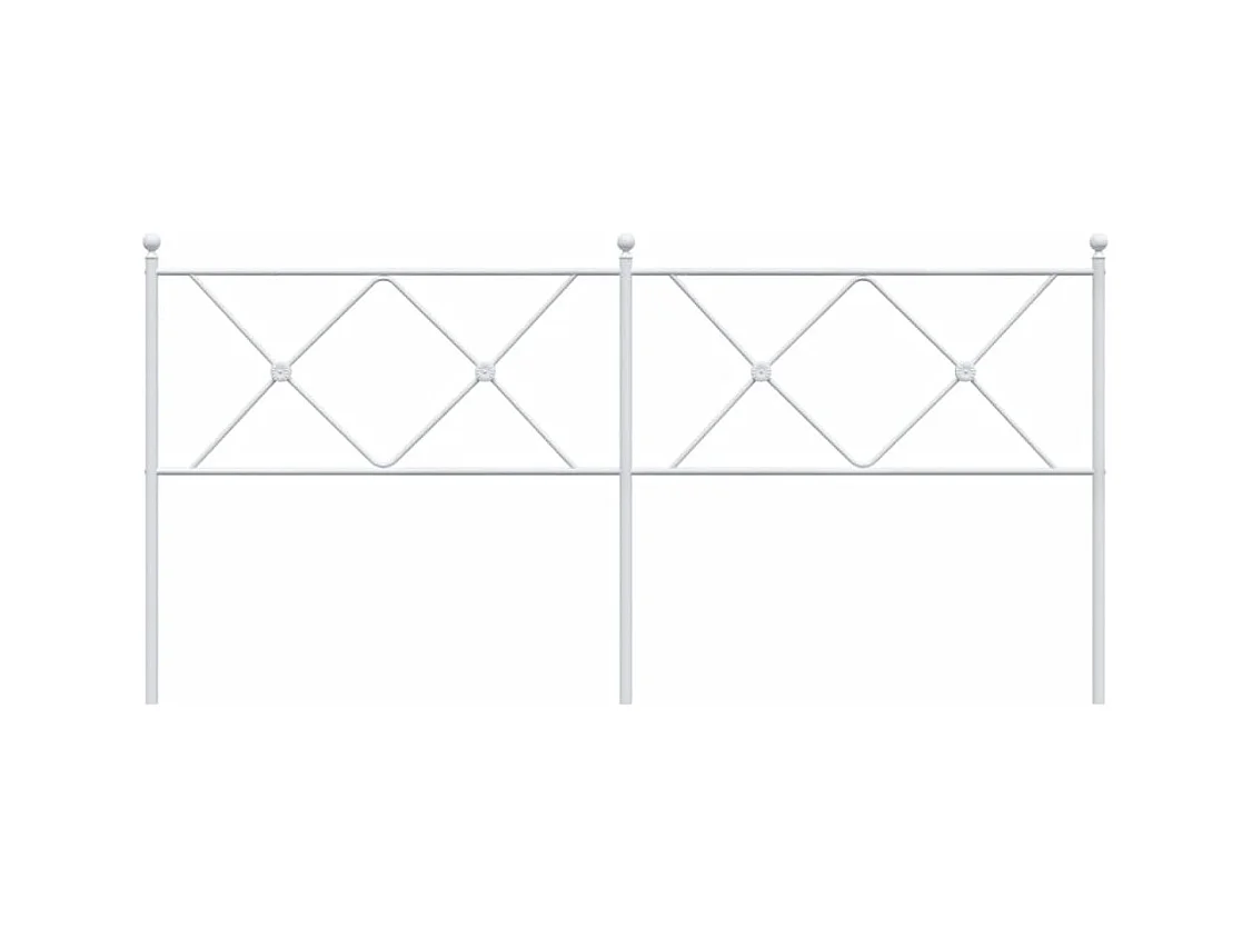 Cabecero de metal blanco 180 cm