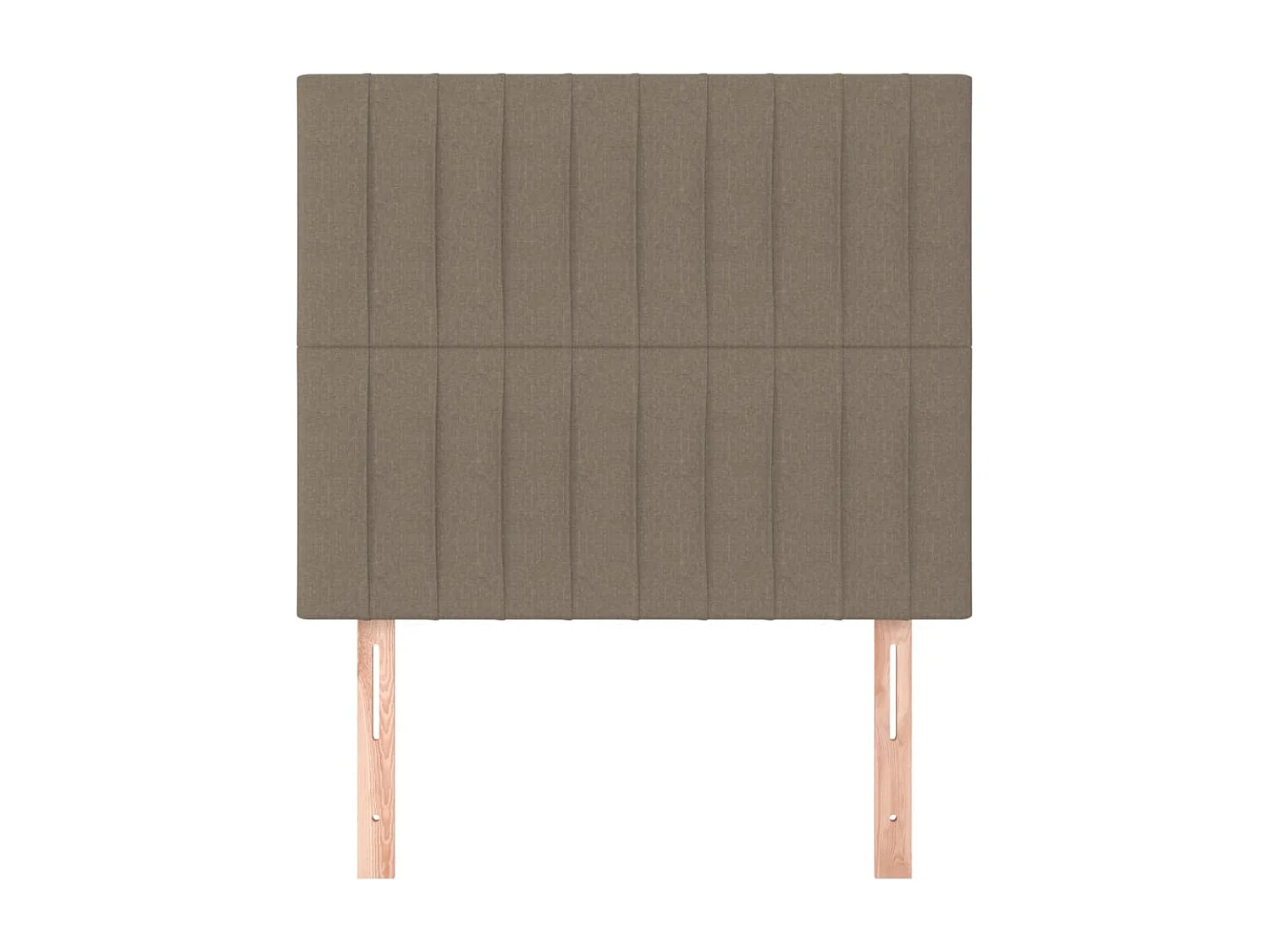 Têtes de lit 2 pcs Taupe 80x5x78/88 cm Tissu