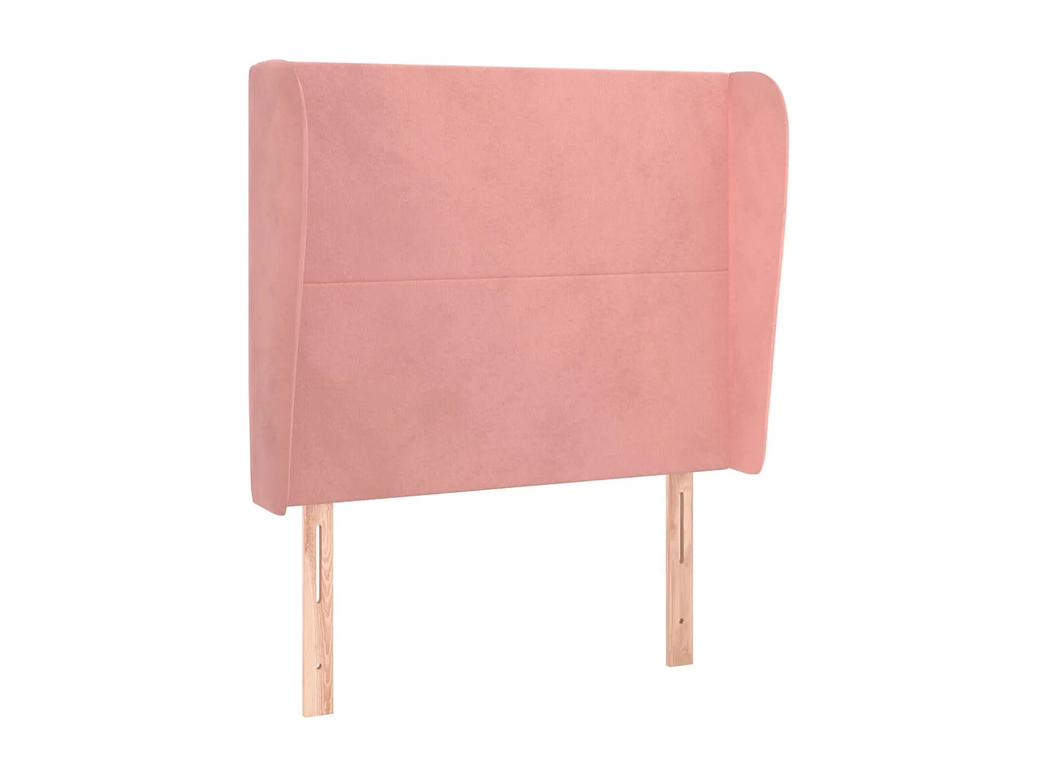 Testiera con orecchie Rose 83x23x118/128 cm Velluto