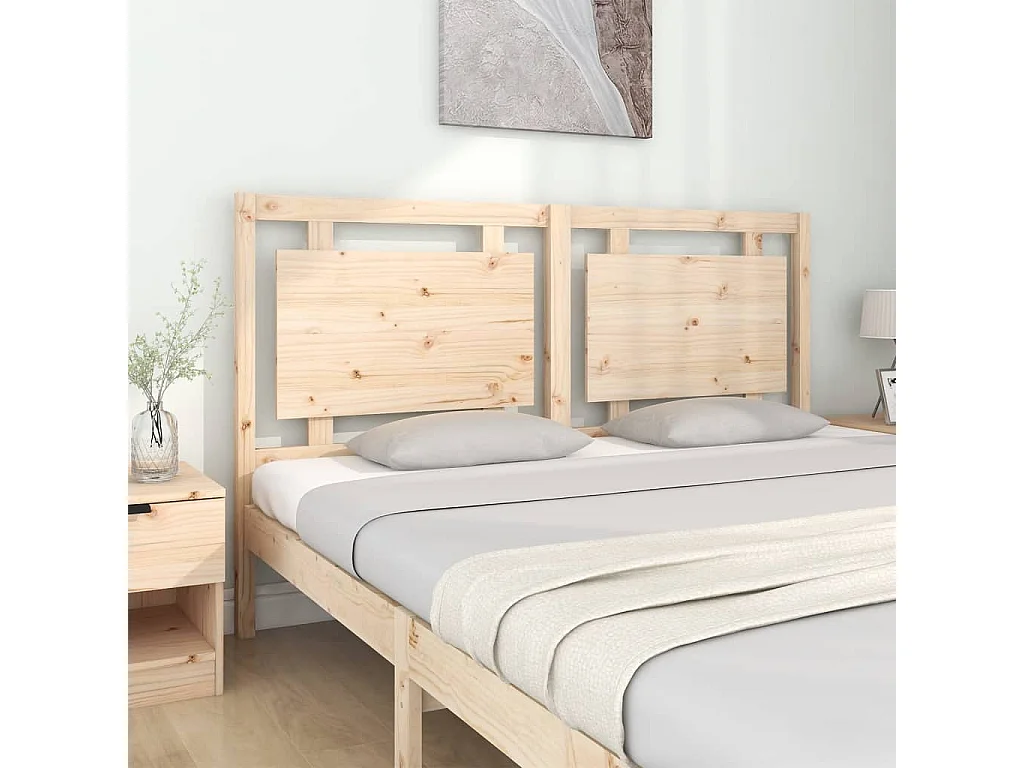 Hoofdbord 165,5x4x100 cm Massief grenenhout