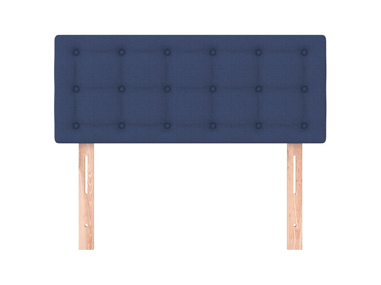 Blauw hoofdbord 90x5x78/88 cm Stof