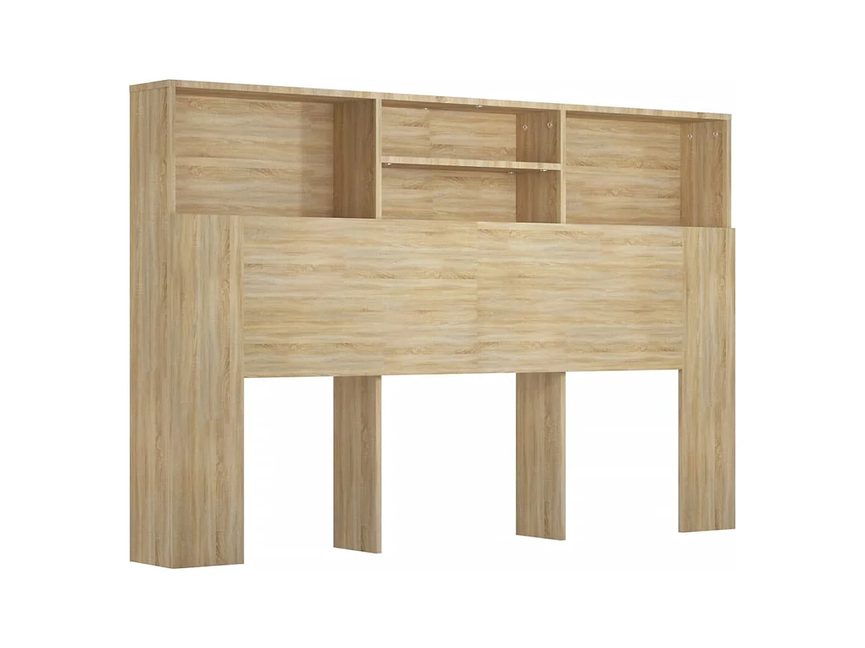 Cabecero de roble Sonoma 160x19x103,5 cm