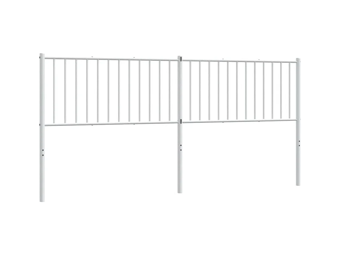 Wit metalen hoofdbord 193 cm