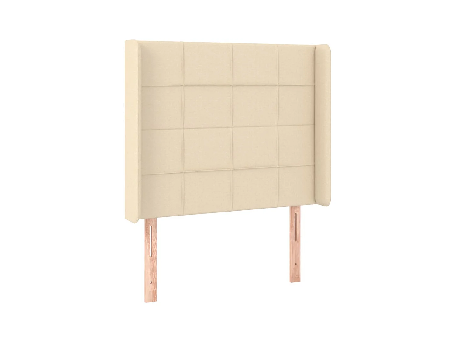 Cabecero con alas Crema 83x16x118/128 cm Tela