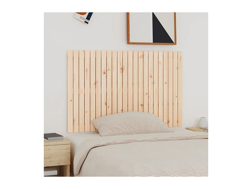 Tête de lit murale 140x3x90 cm Bois massif de pin
