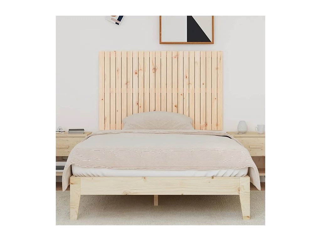 Tête de lit murale 140x3x90 cm Bois massif de pin