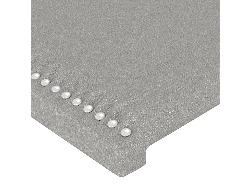 Têtes de lit 2 pcs Gris clair 72x5x78/88 cm Tissu