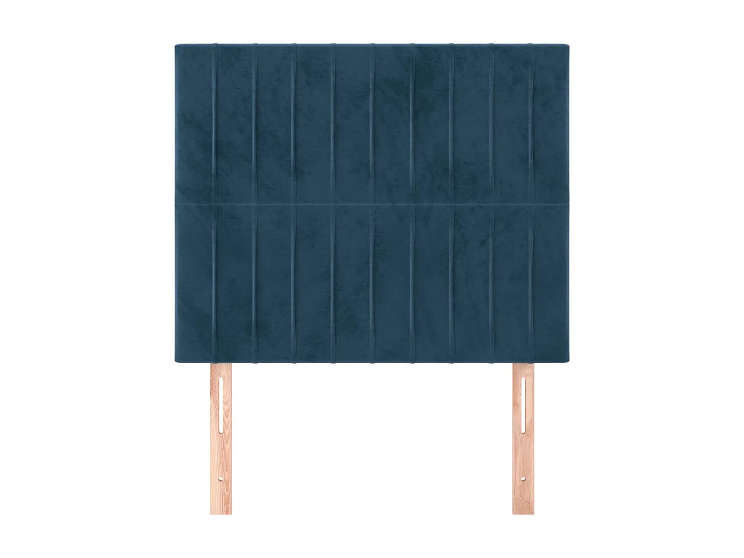 Cabeceros 2 uds Azul Oscuro 100x5x78/88 cm Terciopelo